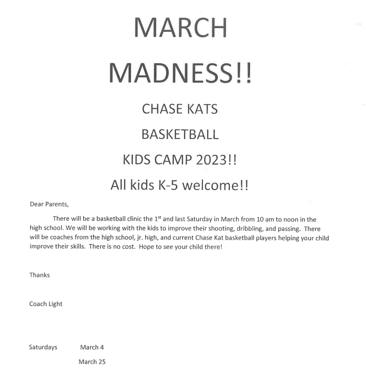 March Madness Flyer